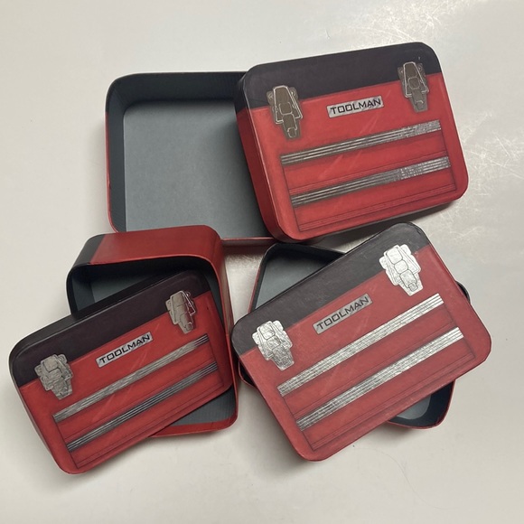 Fathers’ Day Gift Nesting Boxes Set of 3 Tool Box Design - Picture 2 of 6